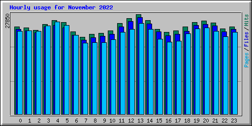 Hourly usage for November 2022