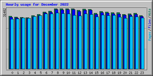 Hourly usage for December 2022