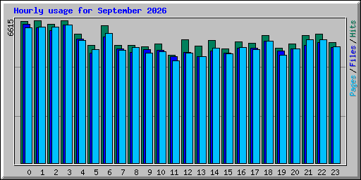 Hourly usage for September 2026